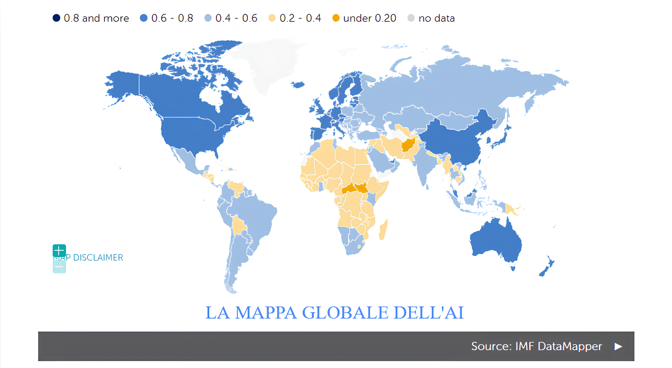 Mappa globale AI