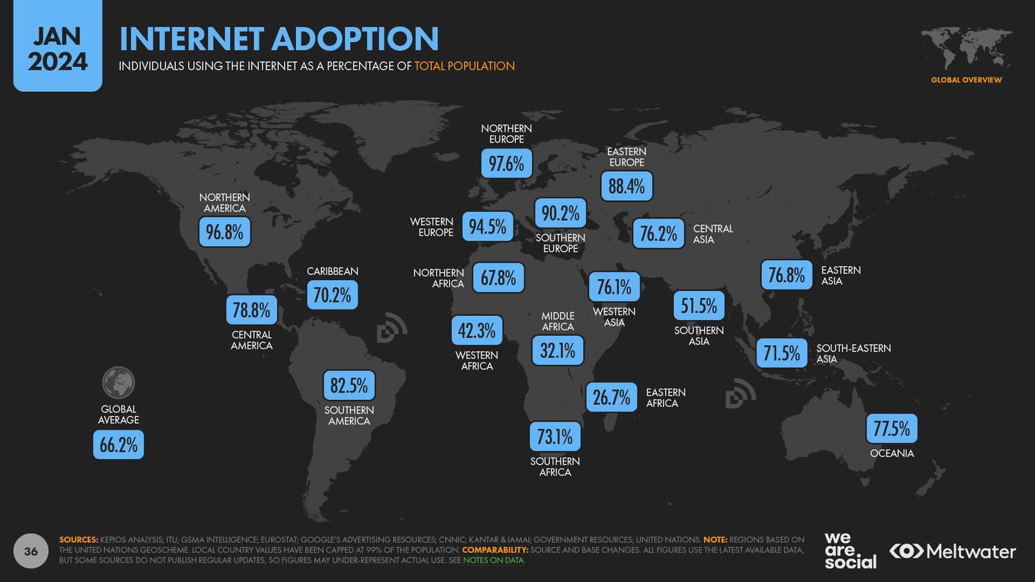 Mappa uso internet 2024