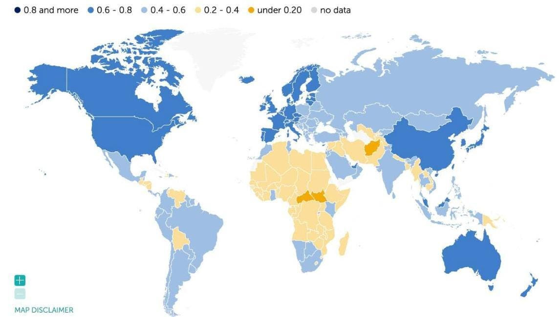 Mappa globale Intelligenza Artificiale